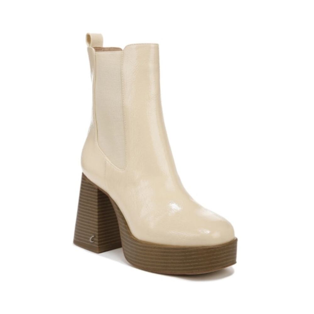 Circus NY Womens 9 Stace Platform Boot in Eggshell NEW